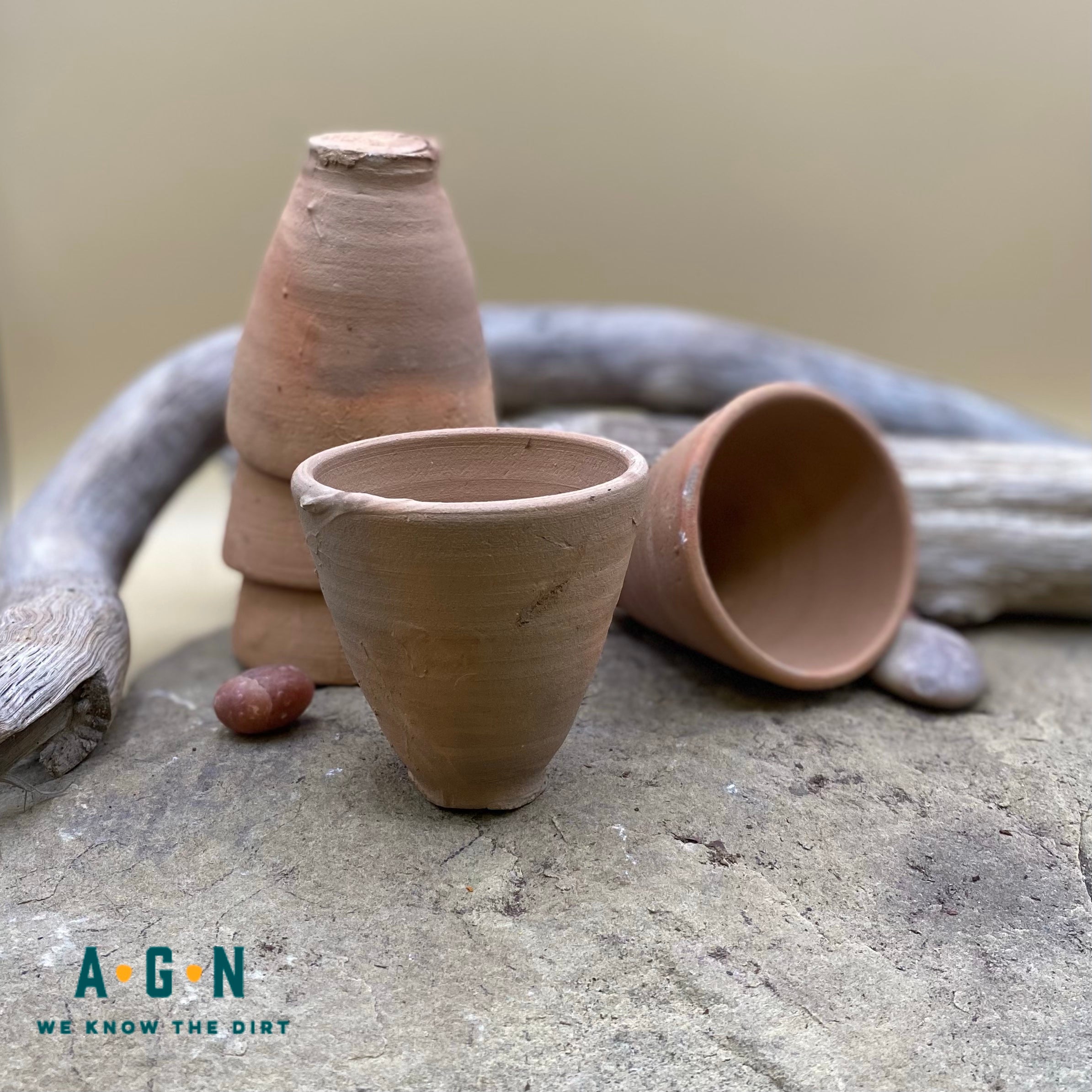 Rustic Terra Cotta Pots, 2in