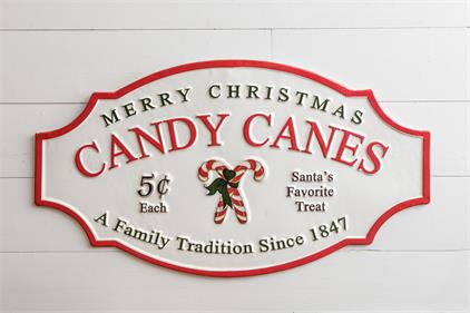 Candy Canes Sign - America's Gardens Nursery