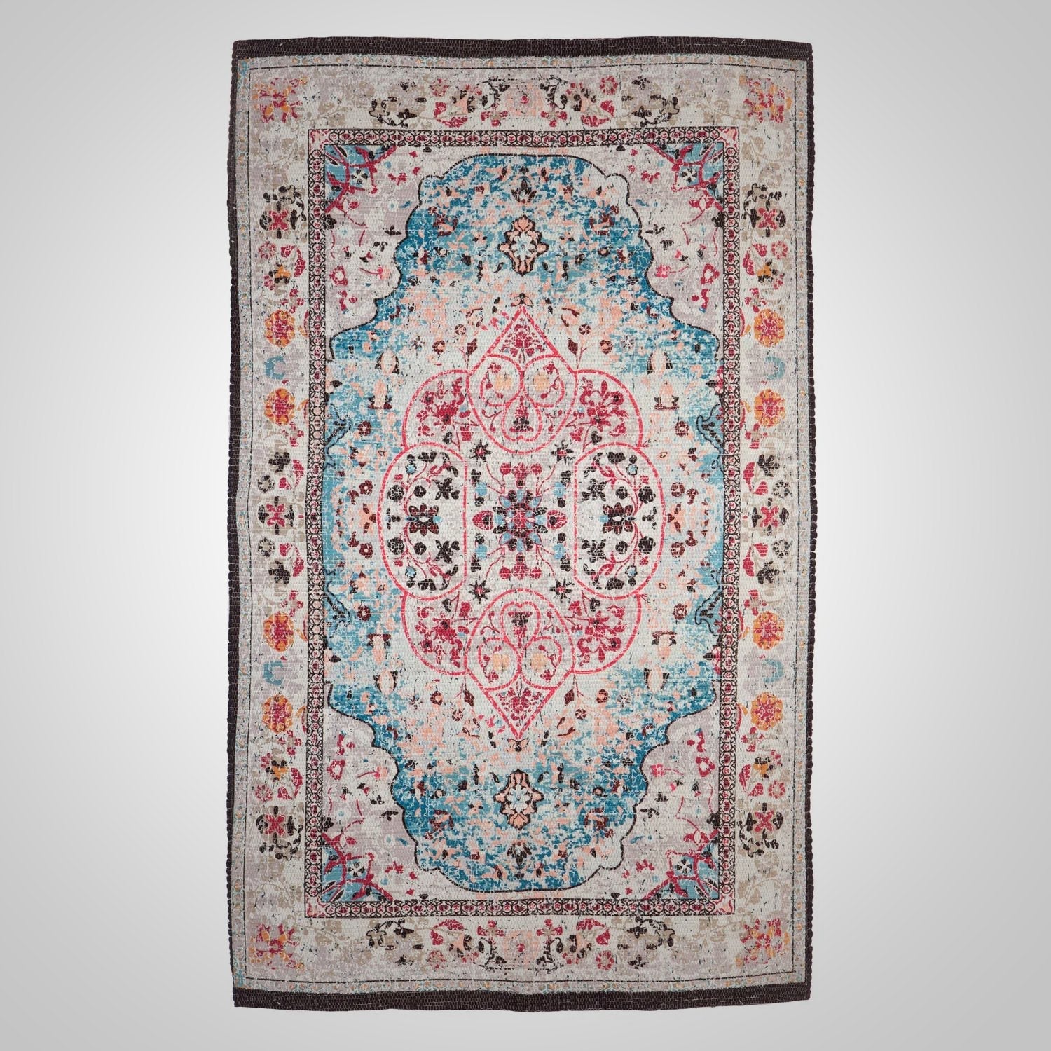 Cream Multi Digitally - Printed Indoor/Outdoor Rug - America's Gardens Nursery
