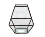 Geometric Leaded Glass Terrarium - America's Gardens Nursery