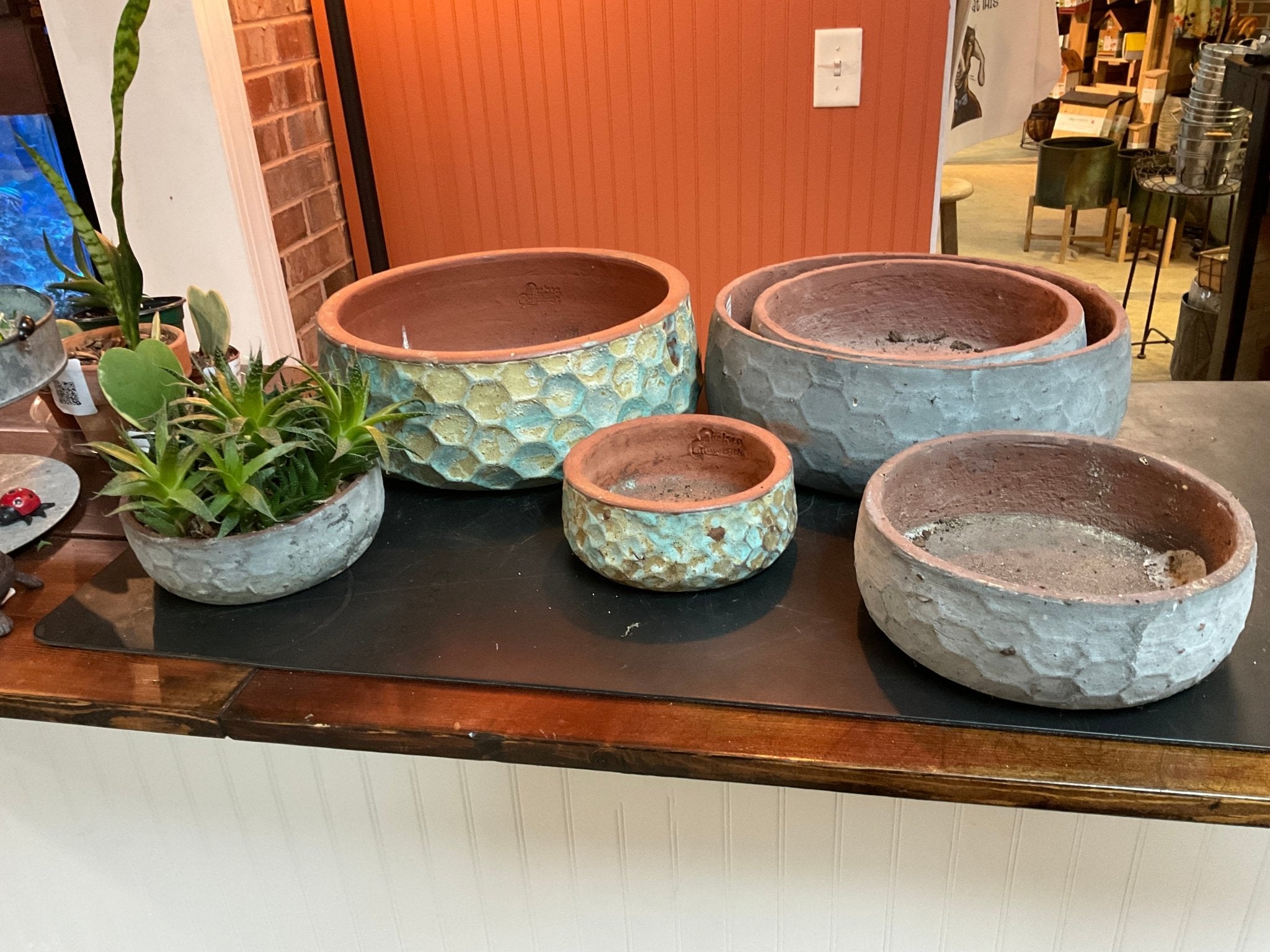 Hex Hand Thrown Pot - America's Gardens Nursery