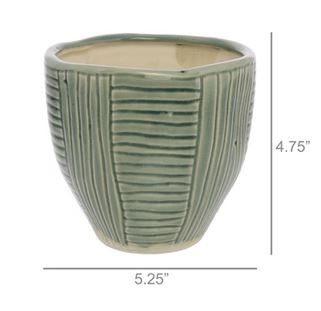 Lucie Cachepot Teal Small - America's Gardens Nursery