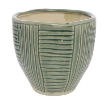 Lucie Cachepot Teal Small - America's Gardens Nursery