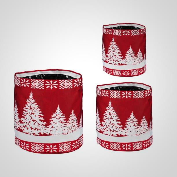 Seasonal Scandi Round Fabric Planters - America's Gardens Nursery