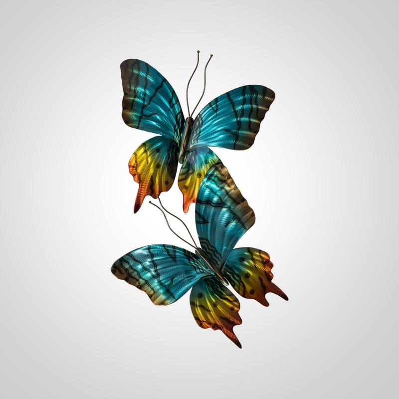 Sunset Moth Stainless Steel Wall Art - America's Gardens Nursery
