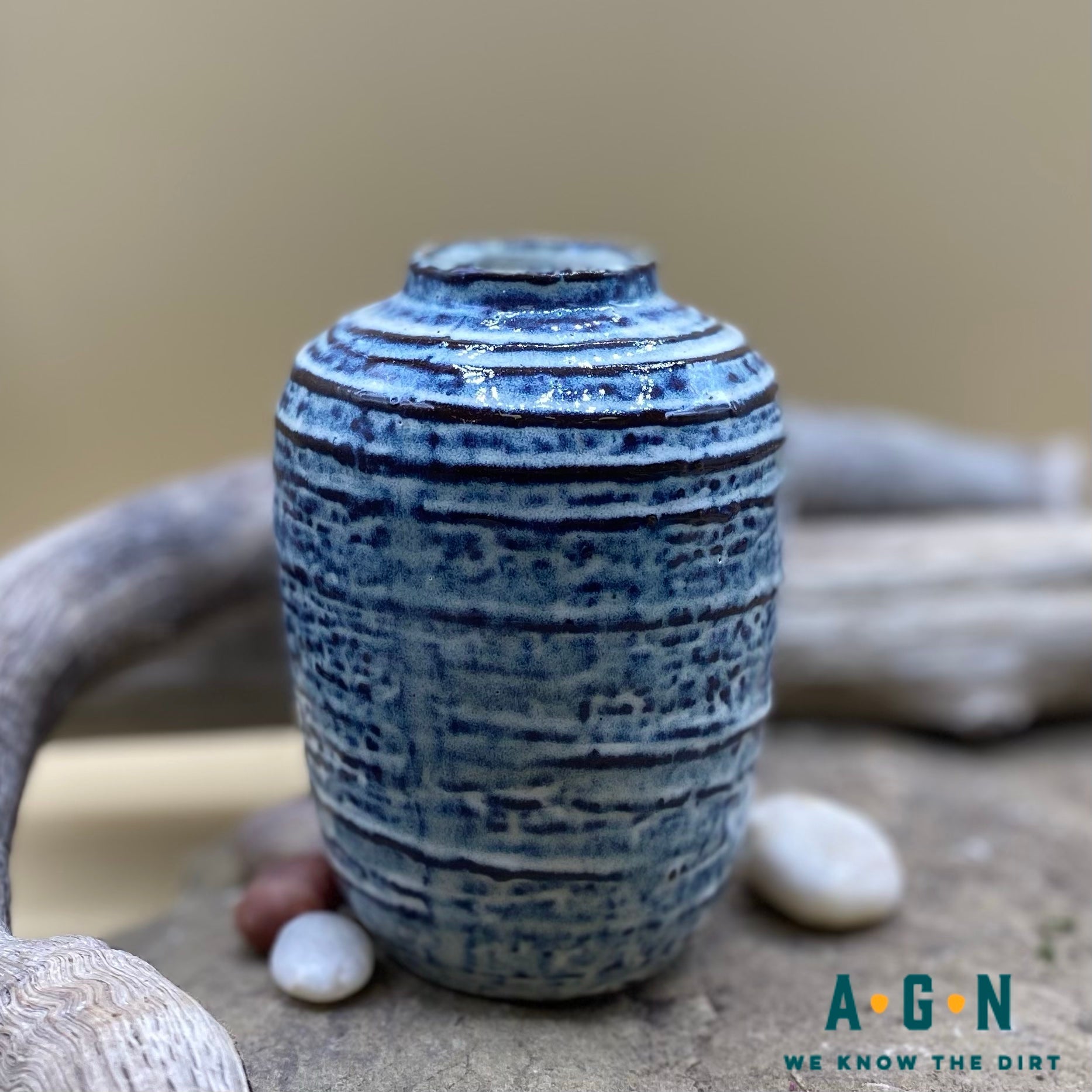 Toku Indigo Vase - America's Gardens Nursery