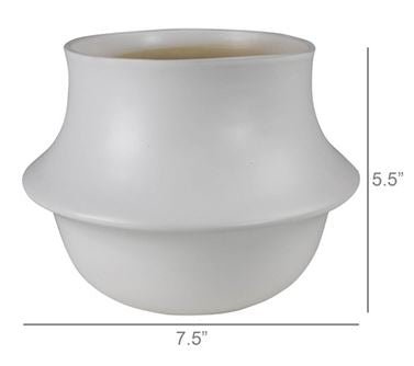 Vita Vase Bisque White - America's Gardens Nursery